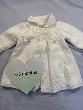 Mayoral - Elegant Cream Knit Baby Coat/Sweater Cardigan
